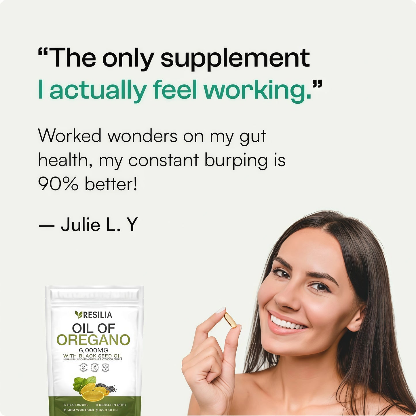 Resilia Softgels with Black Seed Oil 6000mg – Organic Oregano Oil Capsules for Immune & Digestive Support – Non-GMO, Gluten-Free Softgels – Natural Herbal Wellness Supplement (60 Count)